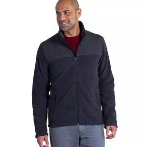 NWT EXOFFICIO Vergio Fleece Jacket M Men’s Gray Full‎ Zip Outdoor Techwear Style